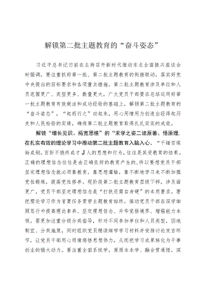 解锁第二批主题教育的“奋斗姿态”.docx