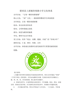 肥西县上派镇珍珠路小学文化体系.docx