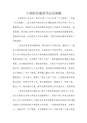 干部队伍建设书记访谈稿.docx