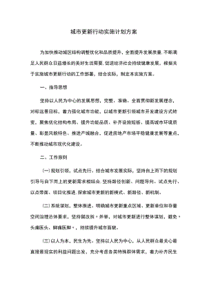 城市更新行动实施计划方案.docx