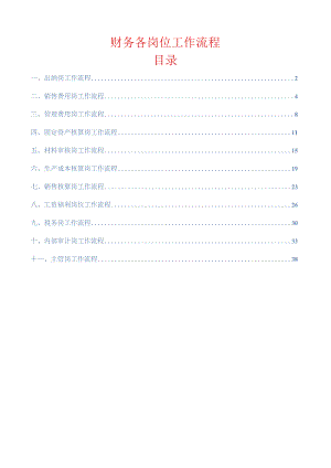财务各岗位工作流程.docx