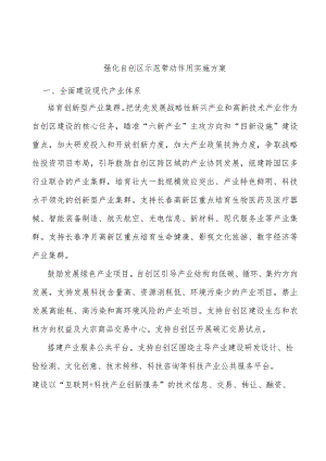 强化自创区示范带动作用实施方案.docx