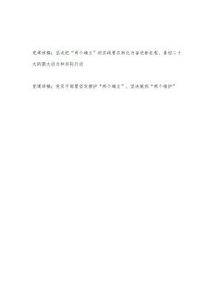 2022-2023始终坚持“两个确立”党课讲稿2篇.docx