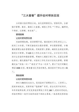 “三大套餐”提升驻村帮扶实效.docx