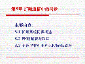 第8章扩频码同步.ppt