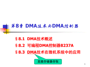 第8章 DMA技术与DMA控制器.ppt