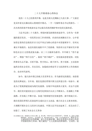 【精品文档】二十大开幕观看心得体会.docx