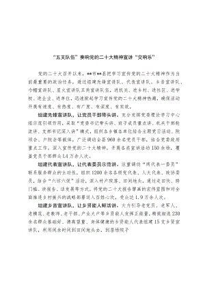 党的二十大精神宣讲总结.docx