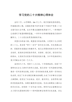 学习宣传党的二十大精神心得体会精品七篇.docx