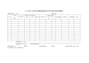 工亡职工供养亲属抚恤金按月发放审核表模板.docx