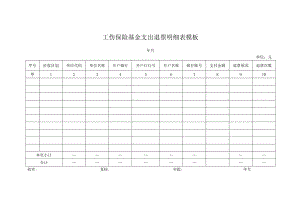 工伤保险基金支出退票明细表模板.docx