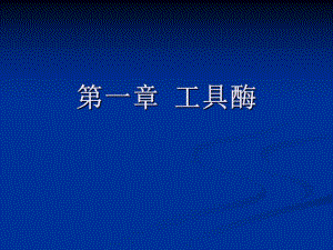 第一章工具酶精品PPT课件名师编辑PPT课件.ppt