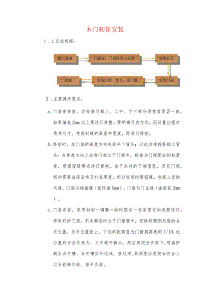 木门制作安装.docx