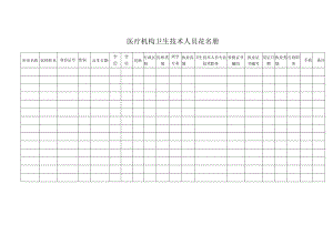 ____医疗机构卫生技术人员花名册.docx
