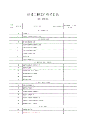 建设工程文件归档目录.docx