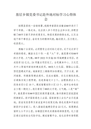 基层乡镇党委书记赴外地对标学习心得体会.docx