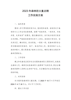 2023年森林防火重点期工作实施方案.docx