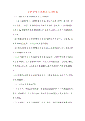 自然灾害应急处理专项措施.docx