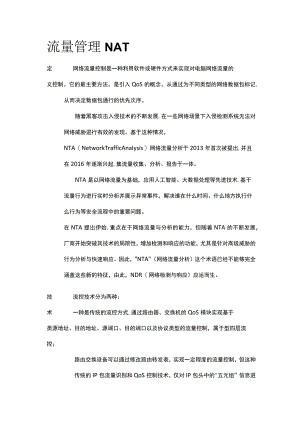 流量管理NAT.docx