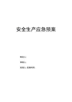 安全生产应急预案（全套）.docx