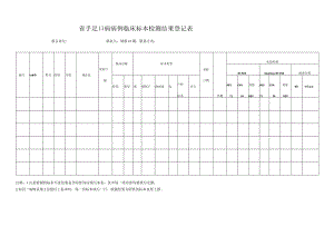 手足口病病例临床标本检测结果登记表.docx