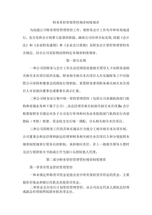 财务管理制度某公司.docx