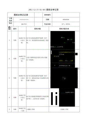 设计院图纸交底记录模板.docx