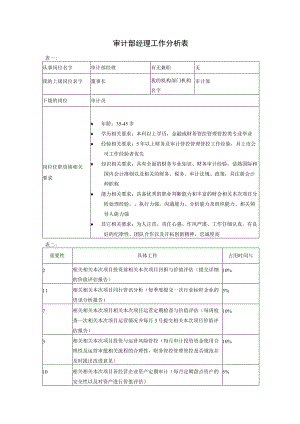 办公文档范本审计部经理.docx