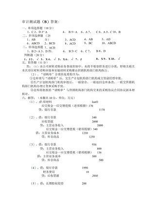 办公文档范本审计试题答案.docx
