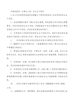 市场经营部（外事办公室）安全生产职责.docx