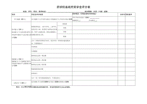 药学院省政府奖学金评分表.docx