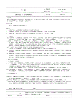 电梯设备保养管理规程.docx