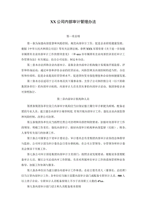 公司内部审计管理办法.docx