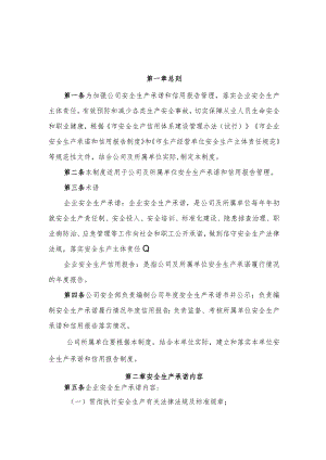 安全生产承诺和信用报告制度.docx