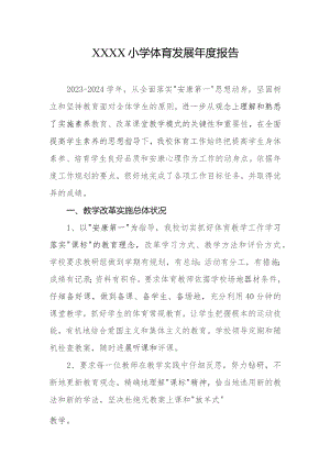 小学体育发展年度报告.docx