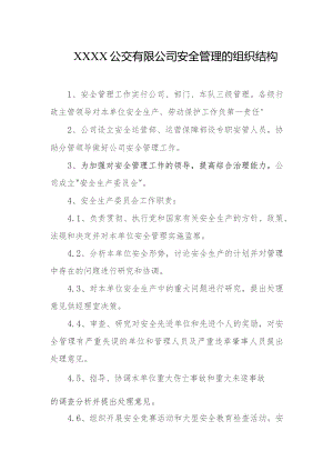 公交有限公司安全管理的组织结构.docx