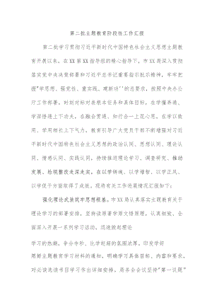事业单位开展第二批主题教育工作汇报 （3份）.docx