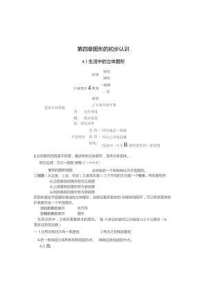 图形的初步认识知识点很全--配习题和答案.docx