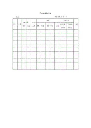 员工考勤统计表.docx