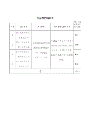 资金拨付明细表.docx