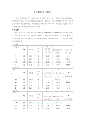 镁水泥耐水性试验.docx
