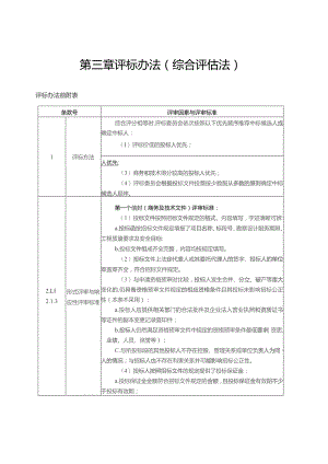 第三章评标办法综合评估法.docx