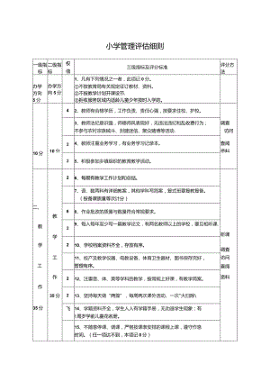 小学管理评估细则（最新分享）.docx