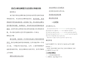 因式分解综合讲义.docx