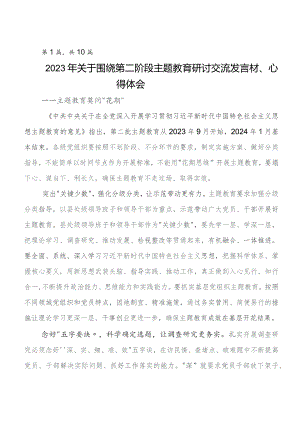 共十篇2023年度党内专题教育学习心得体会.docx