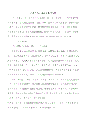 半年乡镇乡村振兴工作总结.docx