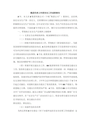 集团负责人年度安全工作述职报告.docx