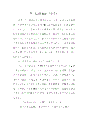 2023年度第二批主题教育心得体会范文参考.docx
