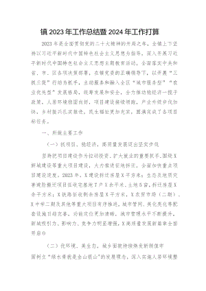 镇2023年工作总结及2024年工作计划1.docx