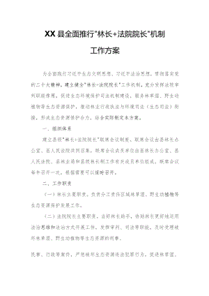 XX县全面推行“林长+法院院长”机制工作方案.docx